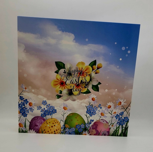 Easter Bunny Holding Flowers Easter Card 🐣 - Picture 9 of 10